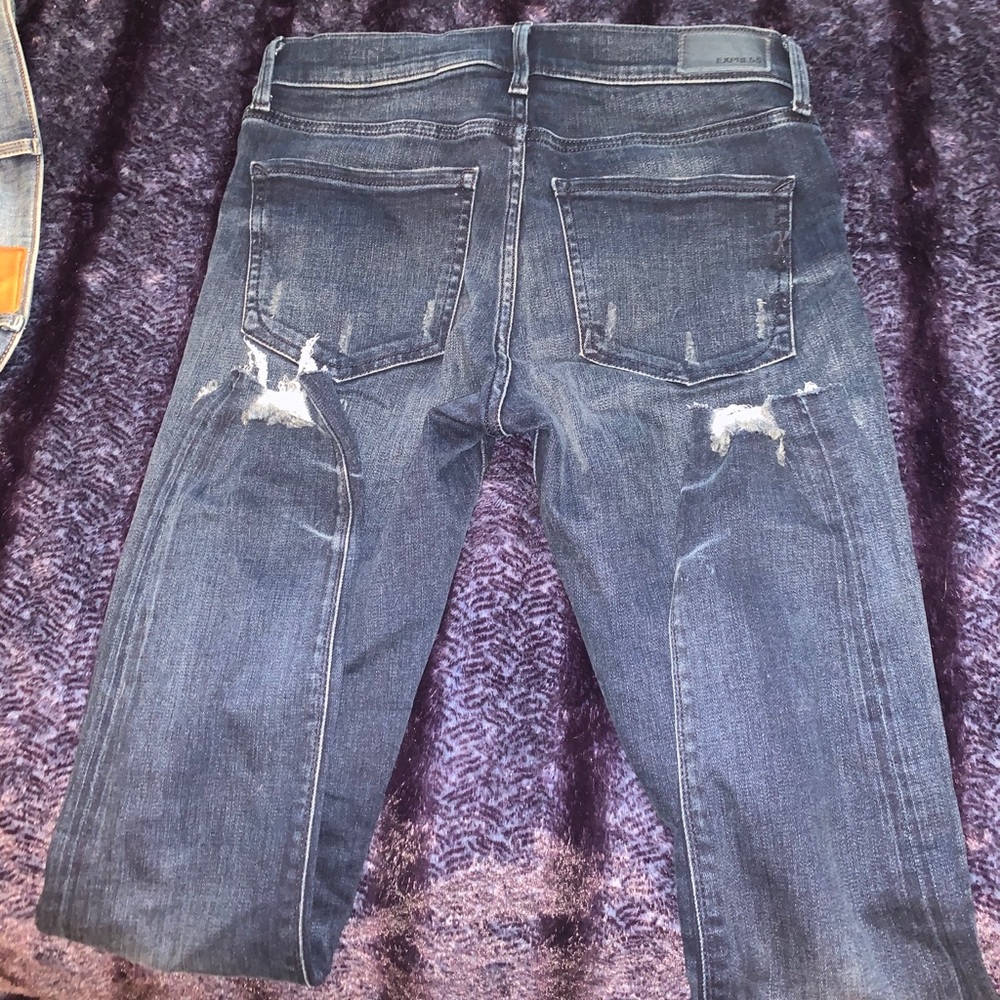 Express ankle legging high rise jean + stretch